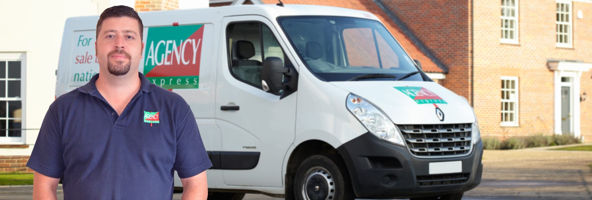 Agency Express franchise case study. Franchisee Alex Sunjich with van.