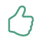 Thumbs up icon green
