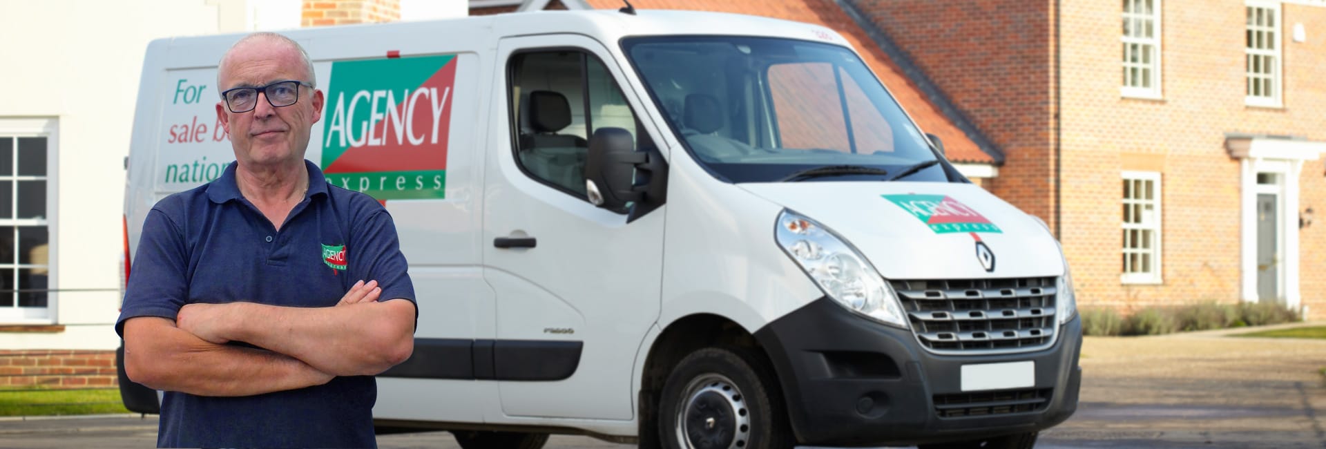 Agency Express case study. Franchisee Peter Waters with van.