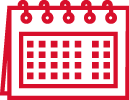 Calendar icon red