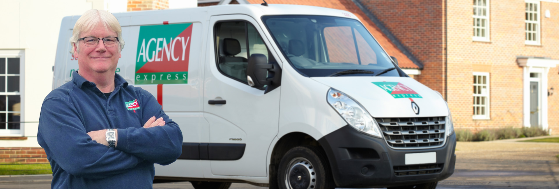 Agency Express franchise case study. Franchisee James Tipton with van.