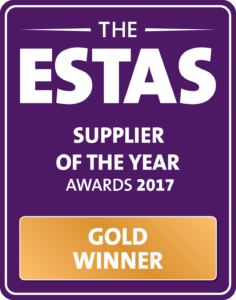 ESTAS 2017 Gold Supplier of the Year logo.